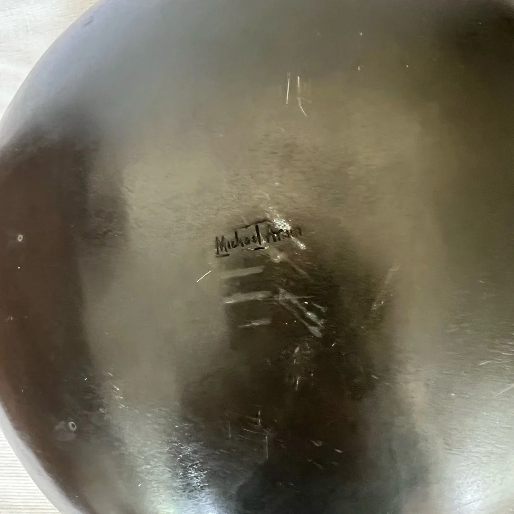 Michael Aram Brass Black & Gold Sona bowl approx  8
